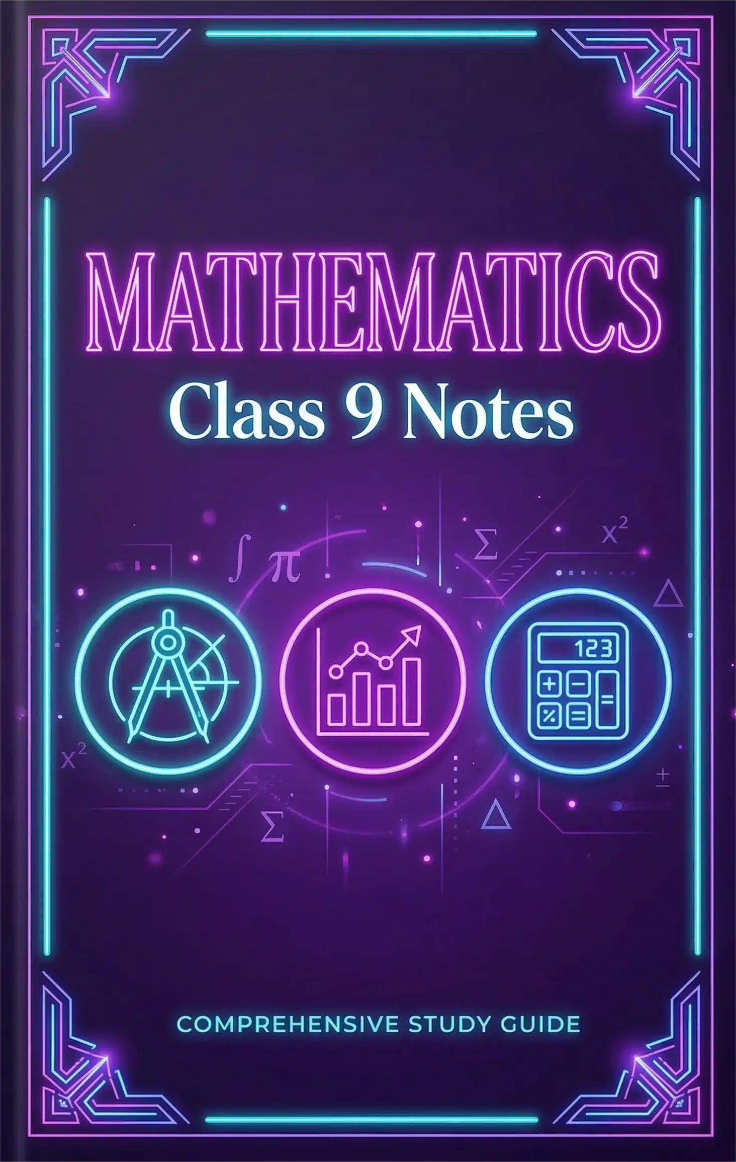 class 9 maths notes sindh board