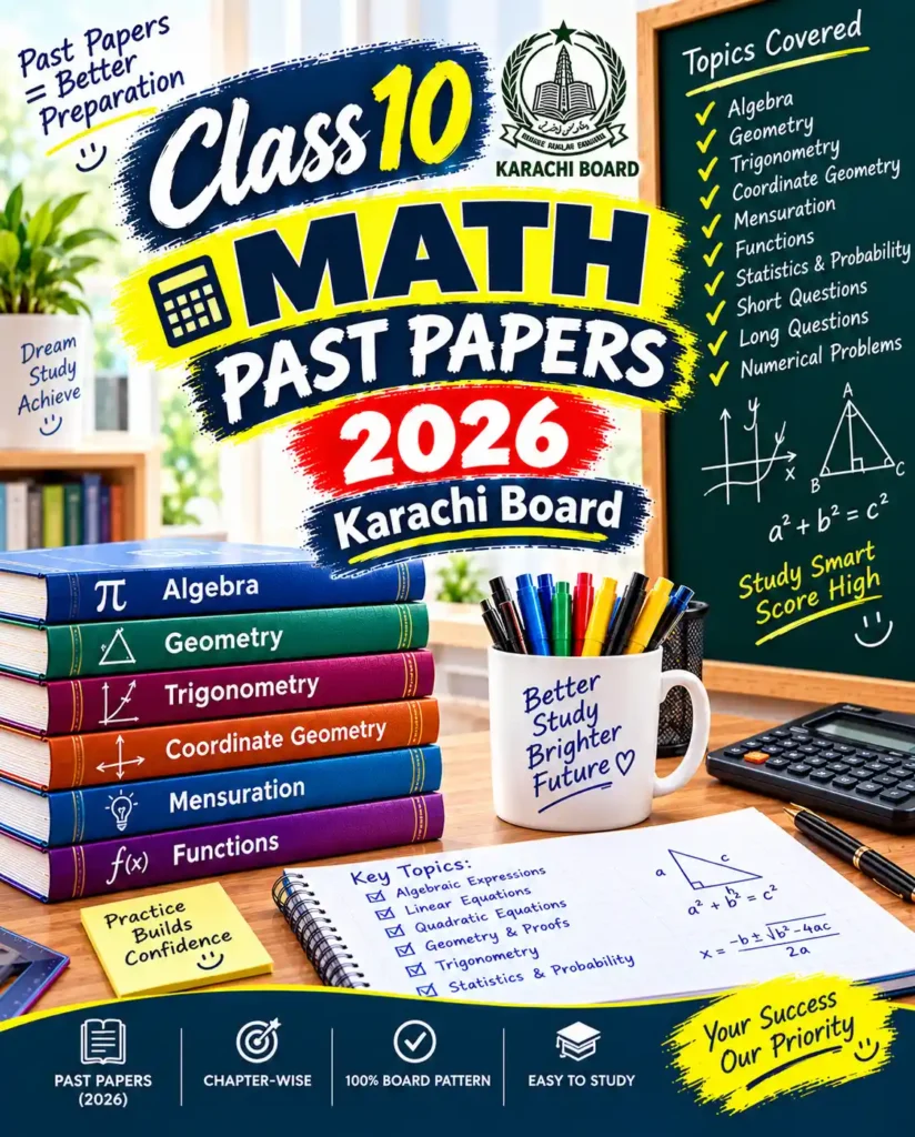 10th class math past paper 2026 karachi board