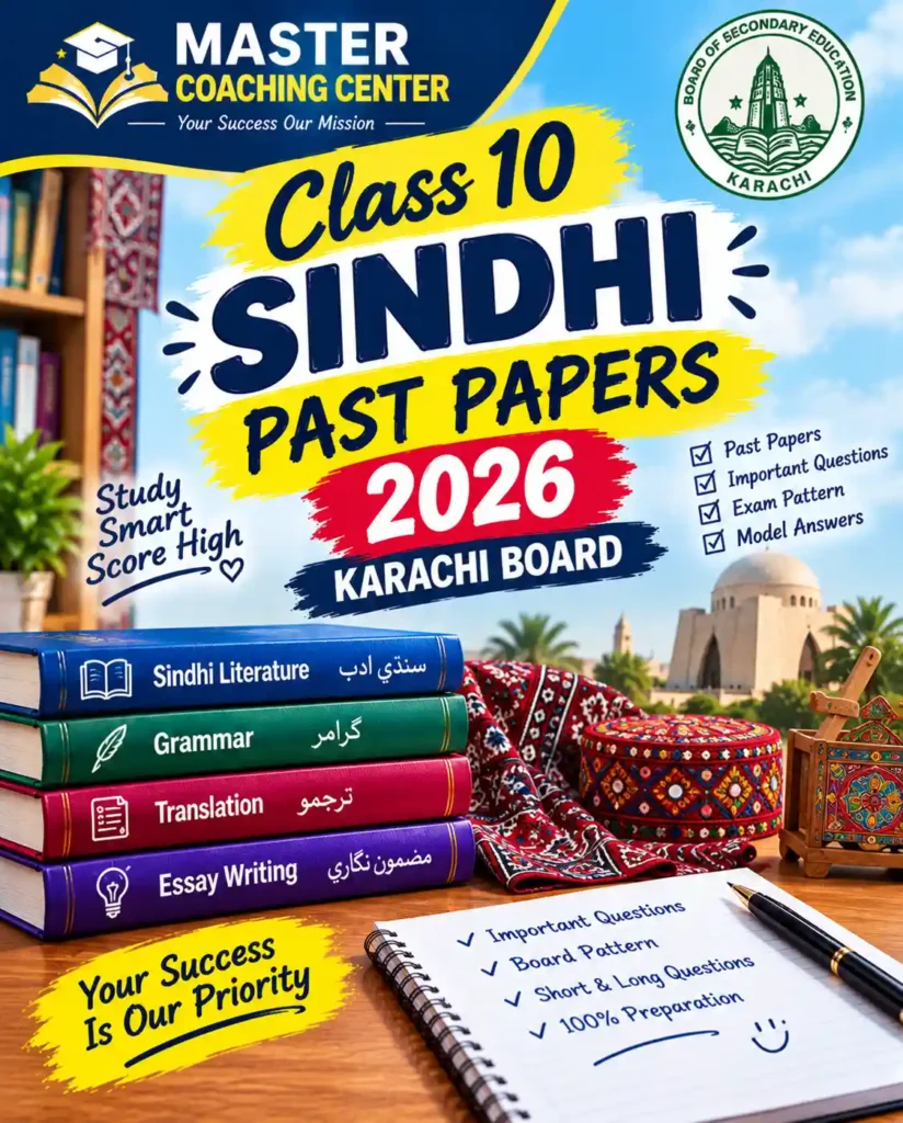 10th class sindhi past paper 2026 karachi board