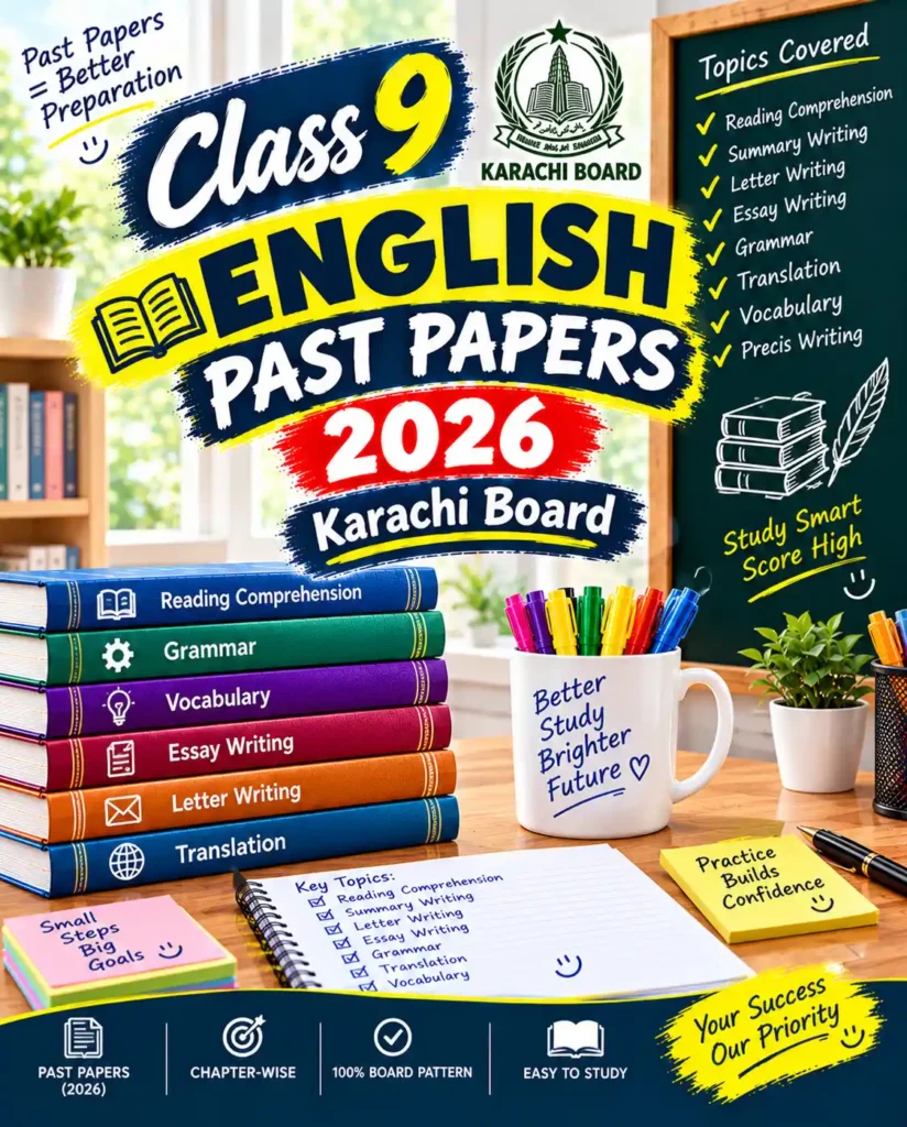 9th class english past papers karachi board 20269th class english past papers karachi board 2026