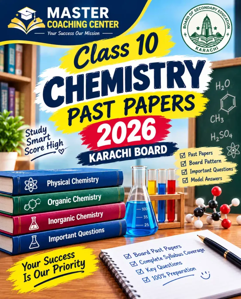 10th class chemistry past paper 2026 karachi board
