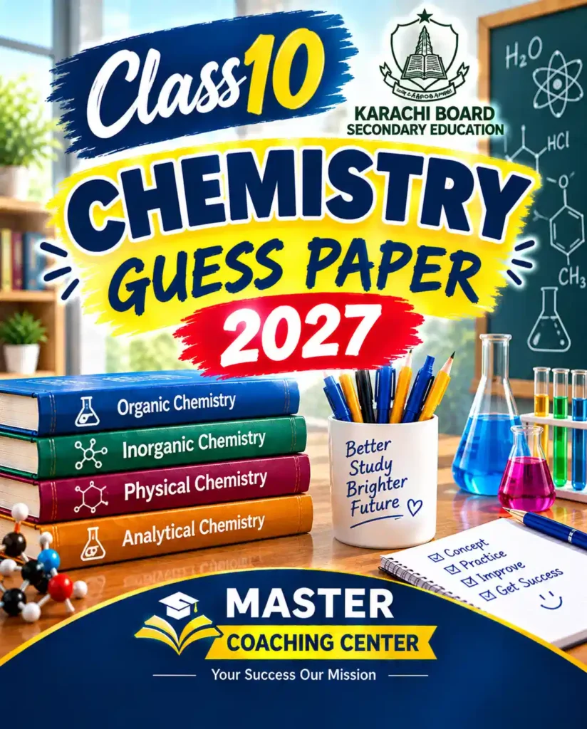 class 10 chemistry guess paper 2027 karachi board