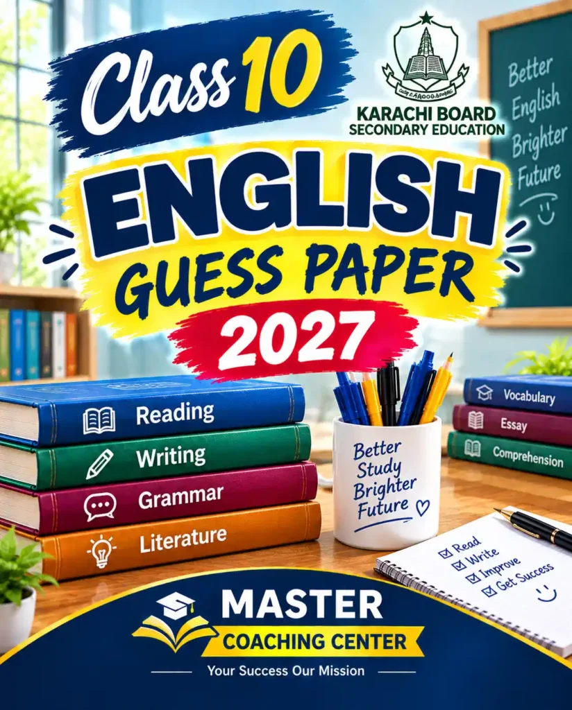 class 10 english guess paper 2027 karachi board