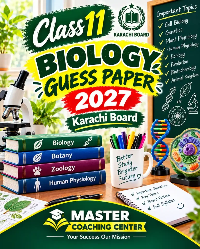 class 11 biology guess paper 2027 karachi board