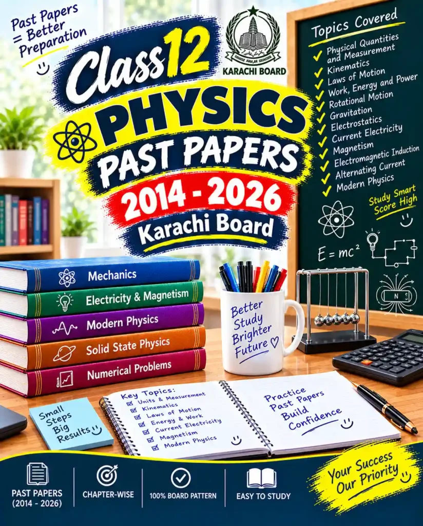 class 12 physics past papers karachi board